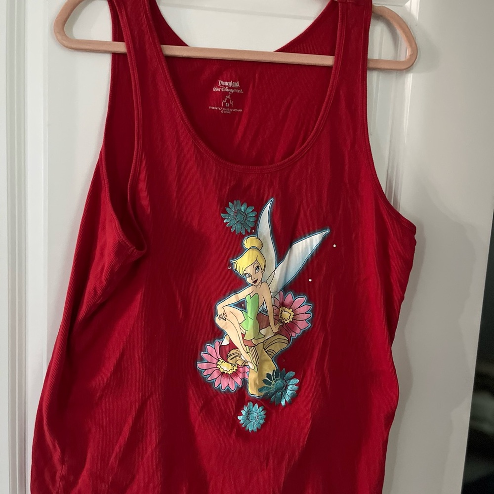 Red Tinker Bell Tank Top